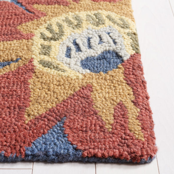 Safavieh Blossom 405 Hand Tufted Floral Rug Navy / Red BLM405N-5