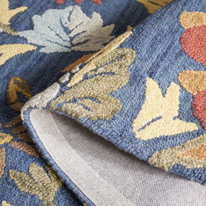 Safavieh Blossom 405 Hand Tufted Floral Rug Navy / Red BLM405N-5