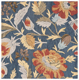 Safavieh Blossom 405 Hand Tufted Floral Rug Navy / Red BLM405N-6SQ