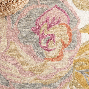 Safavieh Blossom 406 Hand Tufted Floral Rug Ivory / Green BLM406A-8