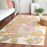 Safavieh Blossom 406 Hand Tufted Floral Rug Ivory / Green BLM406A-5
