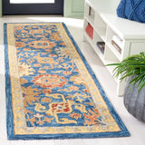 Safavieh Blossom 407 Hand Tufted Floral Rug Navy / Brown BLM407N-28