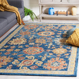 Safavieh Blossom 407 Hand Tufted Floral Rug Navy / Brown BLM407N-5