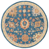 Safavieh Blossom 407 Hand Tufted Floral Rug Navy / Brown BLM407N-6R