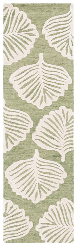 Safavieh Blossom 408 Hand Tufted Floral Rug Ivory / Green BLM408Y-28