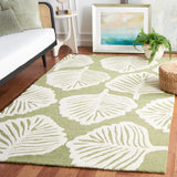 Safavieh Blossom 408 Hand Tufted Floral Rug Ivory / Green BLM408Y-5
