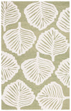 Safavieh Blossom 408 Hand Tufted Floral Rug Ivory / Green BLM408Y-5