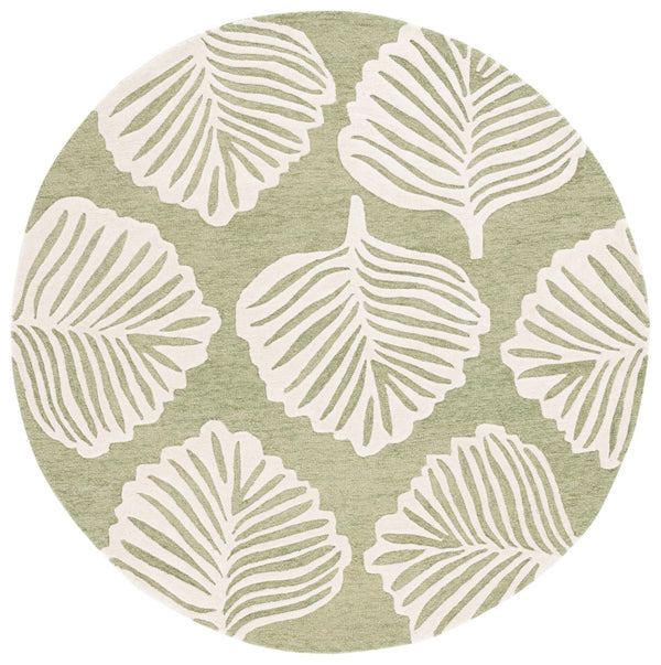 Safavieh Blossom 408 Hand Tufted Floral Rug Ivory / Green BLM408Y-6R
