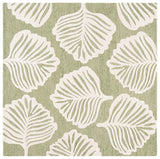 Safavieh Blossom 408 Hand Tufted Floral Rug Ivory / Green BLM408Y-6SQ