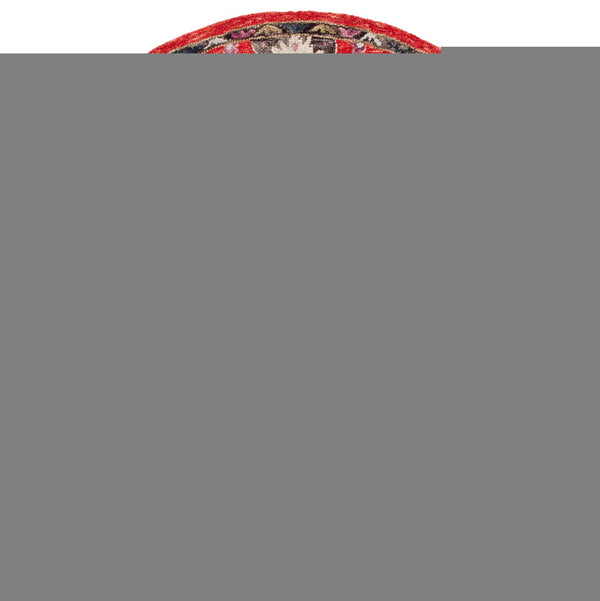 Safavieh Blossom Elegant Red Floral Area Rug - Hand-tufted Wool-cotton Blend For Timeless Home Décor Red ,Ivory 85% Wool,15% Cotton Blm470q-3