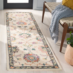 Safavieh Blossom Hand-tufted Wool-cotton Blend Area Rug - Exquisite Floral Design For Elegant Home Decor Beige ,Lavander 85% Wool,15% Cotton Blm471b-28