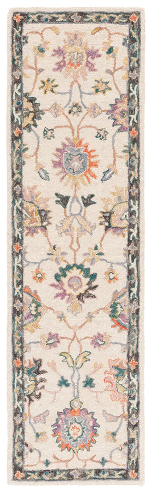 Safavieh Blossom Hand-tufted Wool-cotton Blend Area Rug - Exquisite Floral Design For Elegant Home Decor Beige ,Lavander 85% Wool,15% Cotton Blm471b-28