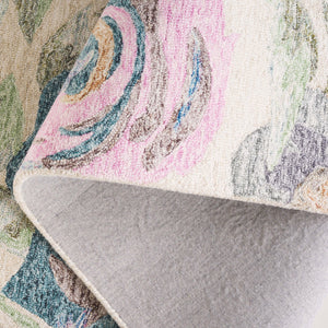 Safavieh Blossom Hand Tufted Floral Area Rug – Luxurious Wool Blend For Elegant Home Décor And Comfort Green ,Pink 80% Wool,20% Cotton Blm553y-5