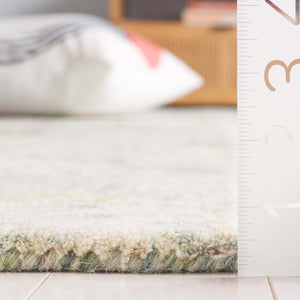 Safavieh Blossom Hand-tufted Floral Area Rug – Elegant Nature-inspired Design For A Serene Home Oasis Green ,Ivory 80% Wool,20% Cotton Blm554y-5