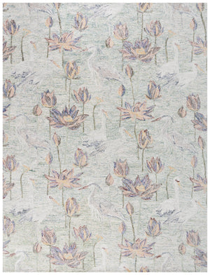 Safavieh Blossom Hand-tufted Floral Area Rug – Elegant Nature-inspired Design For A Serene Home Oasis Green ,Ivory 80% Wool,20% Cotton Blm554y-5