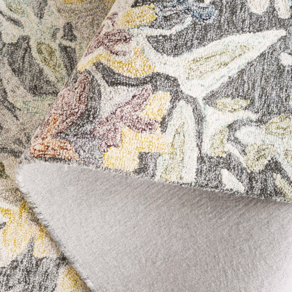 Safavieh Blossom Hand-tufted Floral Area Rug - Luxurious Wool & Cotton Blend For Elegant Home Décor Green ,Charcoal 80% Wool,20% Cotton Blm555y-28