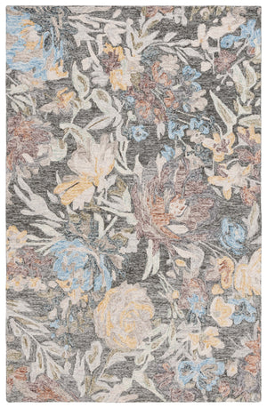 Safavieh Blossom Hand-tufted Floral Area Rug - Luxurious Wool & Cotton Blend For Elegant Home Décor Green ,Charcoal 80% Wool,20% Cotton Blm555y-28