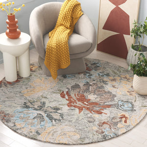 Safavieh Blossom Hand-tufted Floral Area Rug - Luxurious Wool & Cotton Blend For Elegant Home Décor Green ,Charcoal 80% Wool,20% Cotton Blm555y-28