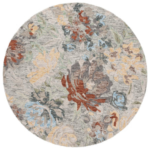 Safavieh Blossom Hand-tufted Floral Area Rug - Luxurious Wool & Cotton Blend For Elegant Home Décor Green ,Charcoal 80% Wool,20% Cotton Blm555y-28
