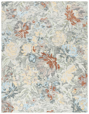 Safavieh Blossom Hand-tufted Floral Area Rug - Luxurious Wool & Cotton Blend For Elegant Home Décor Green ,Charcoal 80% Wool,20% Cotton Blm555y-28