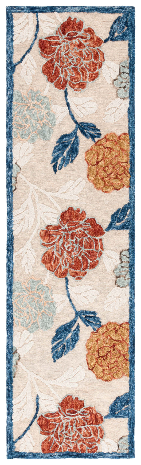 Safavieh Blossom Hand-tufted Area Rug – Luxurious Floral Design From India, Crafted With 80% Wool & Cotton Blend Beige ,Red 80% Wool 20% Cotton Blm566b-6sq