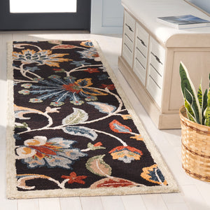 Safavieh Blossom Hand-tufted Area Rug - Luxurious Floral Design To Elevate Your Home Décor With Comfort Brown ,Yellow 80% Wool 20% Cotton Blm568t-6sq