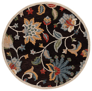 Safavieh Blossom Hand-tufted Area Rug - Luxurious Floral Design To Elevate Your Home Décor With Comfort Brown ,Yellow 80% Wool 20% Cotton Blm568t-6sq