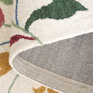 Safavieh Blossom Exquisite Floral Area Rug - Hand-tufted Luxury Wool And Cotton For Timeless Elegance Ivory ,Red 80% Wool,20% Cotton Blm569a-8