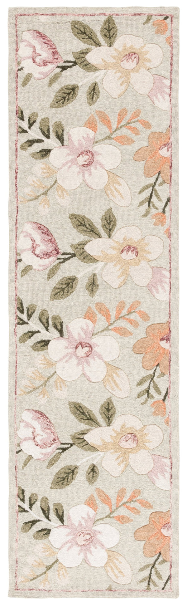 Safavieh Blossom Hand-tufted Floral Area Rug - Luxurious Wool & Cotton Blend For Timeless Elegance In Any Room Sage ,Ivory 80% Wool,20% Cotton Blm571w-28