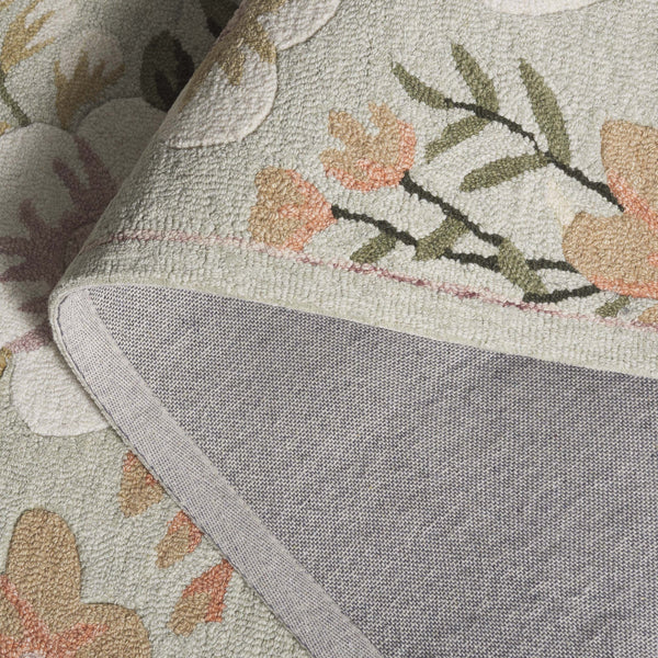 Safavieh Blossom Hand-tufted Floral Area Rug - Luxurious Wool & Cotton Blend For Timeless Elegance In Any Room Sage ,Ivory 80% Wool,20% Cotton Blm571w-28
