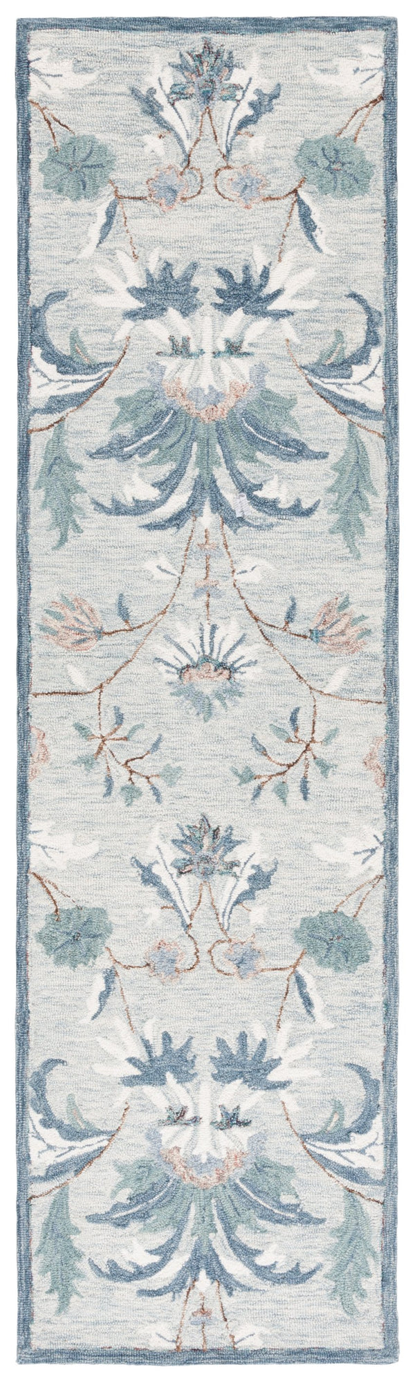 Safavieh Blossom Hand-tufted Wool & Cotton Floral Area Rug - Elegant Grey And Ivory Design For Home Décor Grey ,Ivory 80% Wool,20% Cotton Blm572f-4