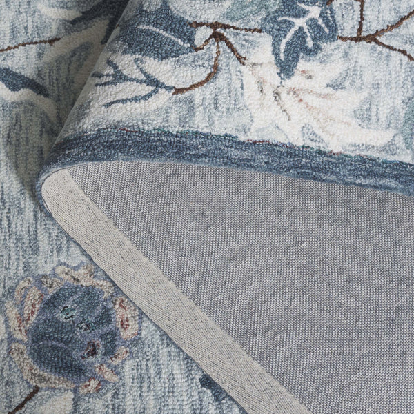 Safavieh Blossom Hand-tufted Wool & Cotton Floral Area Rug - Elegant Grey And Ivory Design For Home Décor Grey ,Ivory 80% Wool,20% Cotton Blm572f-4