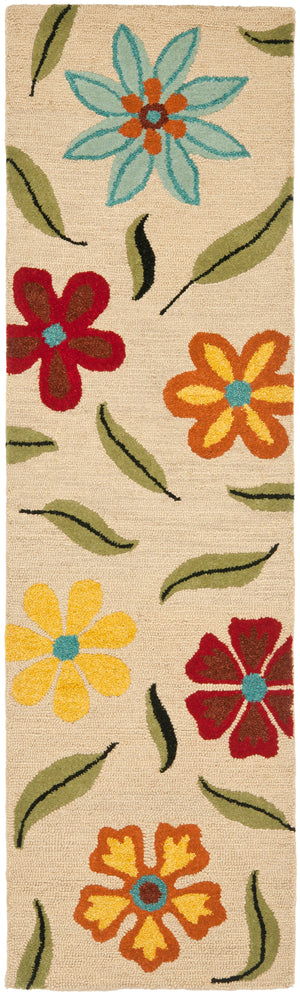 Safavieh Blossom Exquisite Floral Wool Area Rug - Hand-hooked Comfort And Style For Elegant Living Spaces Beige ,Multi Wool Blm678a-4r
