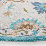 Safavieh Blossom 689 Hand Tufted 80% Wool 20% Cotton Floral Rug Beige / Blue BLM689B-8
