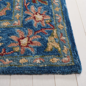 Safavieh Blossom 691 BLM691 Handtufted  Rug Blue / Green BLM691M-8