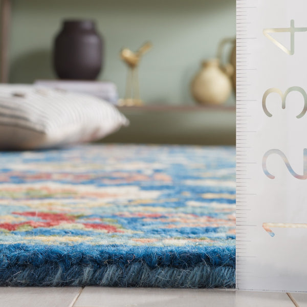 Safavieh Blossom 691 BLM691 Handtufted  Rug Blue / Green BLM691M-8