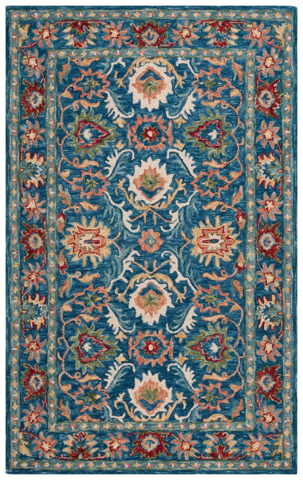 Safavieh Blossom 691 BLM691 Handtufted  Rug Blue / Green BLM691M-8