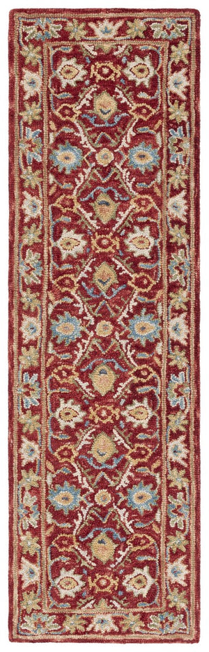 Safavieh Blossom 691 BLM691 Handtufted  Rug Red / Green BLM691Q-8