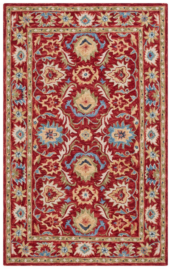 Safavieh Blossom 691 BLM691 Handtufted  Rug Red / Green BLM691Q-8