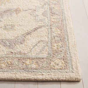 Safavieh Blossom Runner Area Rug - Hand-tufted Wool With Floral Motifs For Elegant Home Décor And Comfort Beige ,Purple Wool Blm701b-5