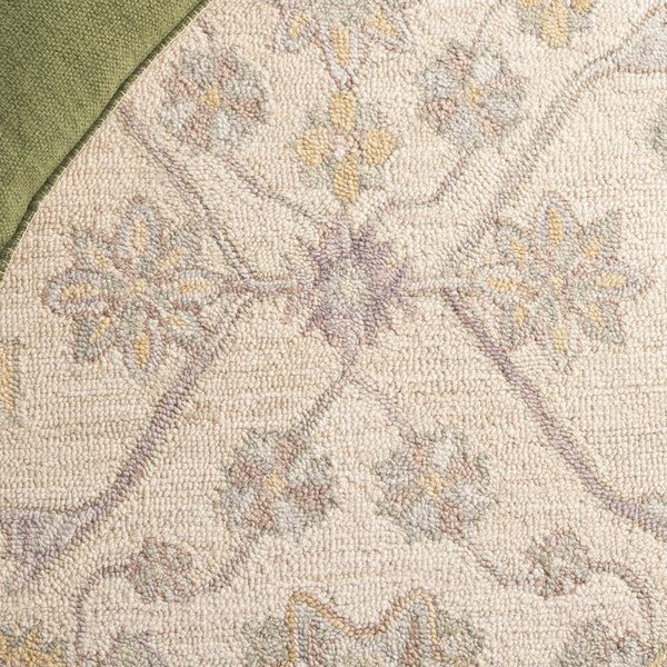 Safavieh Blossom Runner Area Rug - Hand-tufted Wool With Floral Motifs For Elegant Home Décor And Comfort Beige ,Purple Wool Blm701b-5