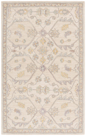 Safavieh Blossom Runner Area Rug - Hand-tufted Wool With Floral Motifs For Elegant Home Décor And Comfort Beige ,Purple Wool Blm701b-5
