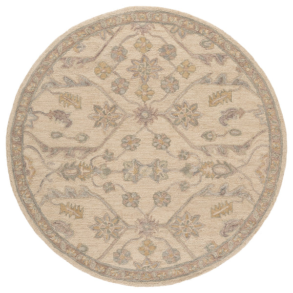 Safavieh Blossom Hand Tufted Wool Area Rug - Elegant Floral Design From India - Timeless Home Décor Piece Beige ,Purple Wool Blm701b-9