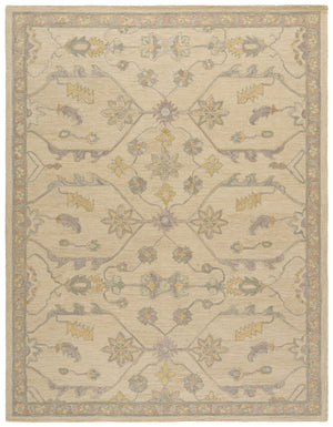 Safavieh Blossom Hand Tufted Wool Area Rug - Elegant Floral Design From India - Timeless Home Décor Piece Beige ,Purple Wool Blm701b-9