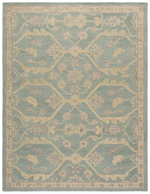Safavieh Blossom Runner Area Rug - Hand-tufted Wool With Floral Motifs For Elegant Home Décor And Comfort Light Blue ,Beige Wool Blm701l-8