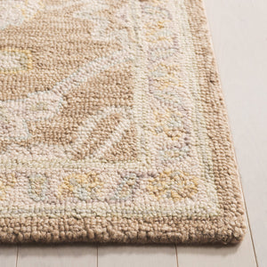 Safavieh Blossom Runner Area Rug - Hand-tufted Wool With Floral Motifs For Elegant Home Décor And Comfort Light Brown ,Beige Wool Blm701t-5