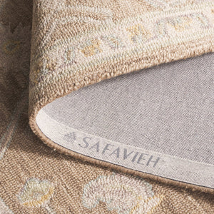 Safavieh Blossom Runner Area Rug - Hand-tufted Wool With Floral Motifs For Elegant Home Décor And Comfort Light Brown ,Beige Wool Blm701t-5