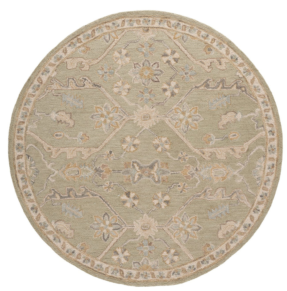 Safavieh Blossom Runner Area Rug - Hand-tufted Wool With Floral Motifs For Elegant Home Décor And Comfort Sage ,Beige Wool Blm701w-6r