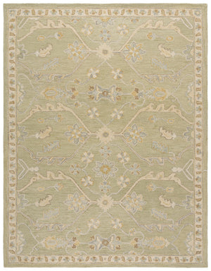 Safavieh Blossom Runner Area Rug - Hand-tufted Wool With Floral Motifs For Elegant Home Décor And Comfort Sage ,Beige Wool Blm701w-8
