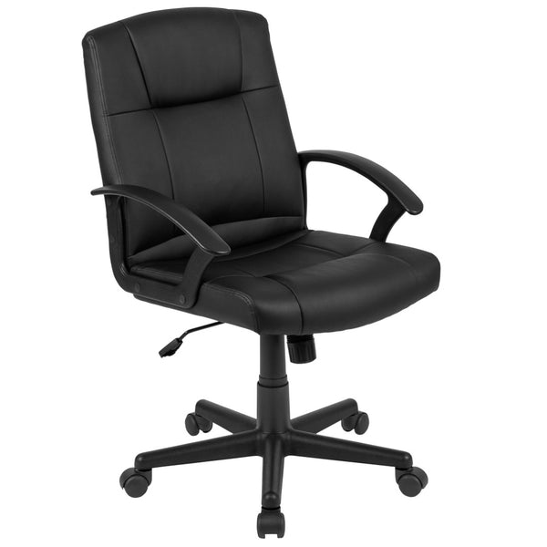 English Elm Lake 5-Piece Conference Table Set with Black LeatherSoft Chairs for Productive Meeting Spaces Rustic Gray 35"W x 72"D x 29.5"H BLN-6GCGRYX000-BK-GG